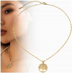  Női nyaklánc, 18K aranyozott, boho stílusú, sebészeti acélból (316L), aranyozott (Pozłacany naszyjnik damski 18K łańcuszek)