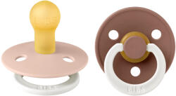 BIBS Colour 2-es szett (Esti púderrózsaszín/Esti mackó) 0-6 hó