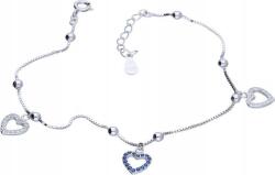 Lovrin Ezüst karkötő 925 szív és golyó motívummal, 2, 58g, modern divatos design (Lovrin 49677)