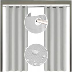 NOW-ART Vízálló kerti függöny 155x230 karikákkal, kész zuhanyfüggöny (Wodo K-70 ZASŁONA WODOODPORNA OGRODOWA 230)