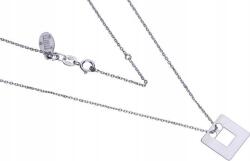 Lovrin Ezüst nyaklánc 925-ös, négyzet alakú medállal, 1, 87g, elegáns, divatos design (Lovrin 53743)