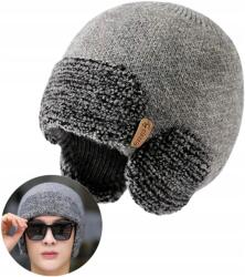 EdiBazzar Férfi Téli Fülmelegítő Sapka Fülhallgató Motoros beanie fülvédő sport (Zimowa Czapka Męska ciepła na uszy Uszatka)