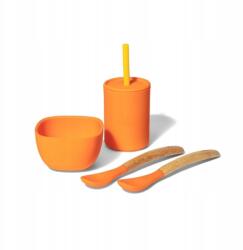 Avanchy La Petite Szilikon Gyerek Ebéd Szett Orange (LPECO-CUP)