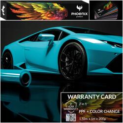  Színes Ppf Fólia Phoenix Protect Autó Színváltó Fólia Fényes Miami Kék (Folia PPF Gloss Miami Blue 152cmx100cm)