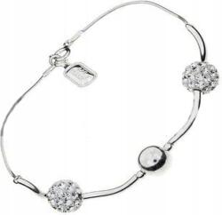 Lovrin 925-ös ezüst karkötő dróton, golyós, cirkónia kövekkel és divatos charmokkal (Lovrin 53090)
