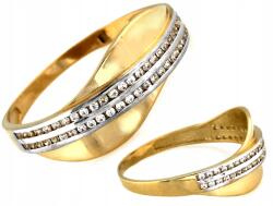 Lovrin Női gyűrű 585-ös aranyból, csillogó kristállyal (45931844)