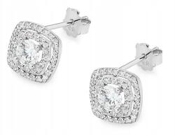 Lovrin Arany fülbevaló 585 Négyzetek Gyémántokkal 2, 20g briliánsokkal, stekkeres (Lovrin 67055)