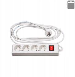 MAAN Hosszabbító földeléssel és kapcsolóval, 4-es aljzat, 1, 5 m (4391)