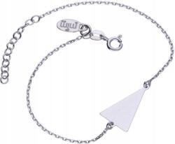 Lovrin Ezüst karkötő 925 háromszög lemezzel, 1, 88g, divatos charmokkal (Lovrin 52803)