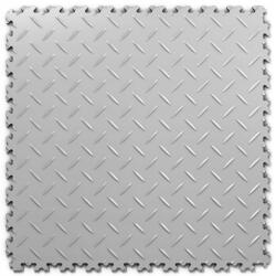  Szürke, bordázott Pvc padlólapok garázsba, műhelybe, szervizbe (SF Płytki PVC Grey ryflowane)