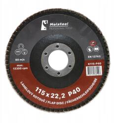 Molatool korund lamellás csiszolótárcsa 115 mm P40 (745110365198)