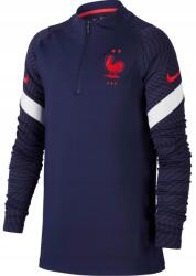 Nike Franciaország Fff Drill Top CD3097-400 Gyermek Tréning Pulóver S 128-137cm