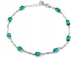 Lovrin Ezüst karkötő 925 lazúrkővel, súlya 5.52g, ajándékba, 22cm