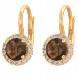 Lovrin Arany fülbevaló 585 elegáns cirkónia kövekkel, 2, 86g, angol kapcsos (Lovrin 63747)