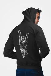  D&b Unisex Hoodie ZIPZN00015 Rock And Roll Fekete-Méret 3XL