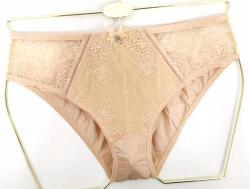 Lanny Mode Csipkés Bugyi, Size M, bézs, virágos, nylon, hímzés, tüll