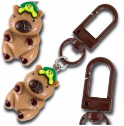 EdiBazzar Kapibara kulcstartó, kis kulcstartó ajándék, medál, karabiner (Brelok z Kapibarą do kluczy torebki mały)