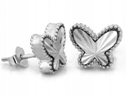 Lovrin Ezüst fülbevaló 925 pillangó mintával, stekkeres, 2.62g (62132905)