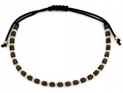 Lovrin Arany karkötő 585-ös, golyókkal és hematittal, zsinóron, 0, 93g, nőknek (62098187)