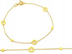 Lovrin Finom arany virágos karkötő 585 14k 1.26g 18-as méret ajándék (50754493)