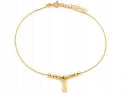 Lovrin Ezüst, aranyozott 925-ös bokalánc golyókkal és végtelen jellel 1.48 divatos (63521311)