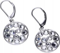 Lovrin Ezüst fülbevaló 925 kerek kristályokkal 5, 07g időtálló ajándék (Lovrin 47223)
