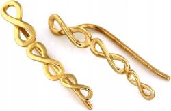 Lovrin Arany fülbevaló 375 végtelen jel nausznice elegáns ajándékba 9k