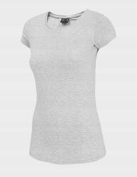 4F Szürke, karcsúsított női póló sima anyagból M-es méret (NOSH4-TSD001_27M-M)