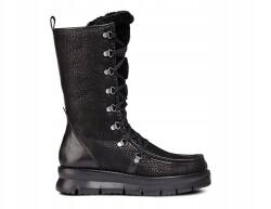 Geox Porthya női hótaposó, fekete bőr, bélelt, cipzáras, 36-os méret (D849ZE0TW81C9999)