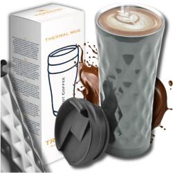  Nagy termobögre 500 ml Tressari kávéhoz, teához, szivárgásmentes acél termosz