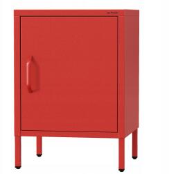 Jan Nowak Modern, csillogó fém éjjeliszekrény Jan Nowak Mia: piros (1566)