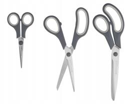 Crelando Hagyományos szabóolló készlet, 3 darabos Crelando Precíz vágás (4055333074705)