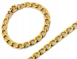 Lovrin Arany karkötő 585 14k nagy szemekkel, cirkónia kövekkel, 6.80g r18 ajándékba (60455809)