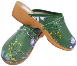 I Love Shoes Bőr Járóka Teljes Fa Orvosi Klasszikus Női Flip-flop papucs *38* (Drewniaki Chodaki Klapki Wsuwane Klasyczne)