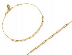 Lovrin Finom, 585-ös 14 karátos láncos karkötő cirkónia kövekkel, 1, 36g, divatos ajándék (62272600)