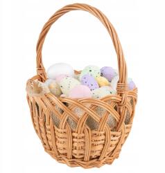 Creative Home Húsvéti vesszőkosár fogantyúval, kicsi, szentelésre, kosárka, 19x14 cm (X001Z5YSEV)