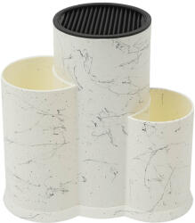  Egyrészes konyhai késtartó szervező Cilinder Fehér (8050265959935)