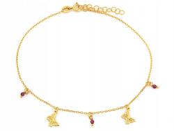 Lovrin Ezüst, aranyozott bokalánc kövekkel, 925-ös finomságú, 1.28g, 24-es méret (63521317)