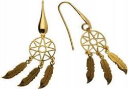 Lovrin 925-ös ezüst, aranyozott fülbevaló, álomfogó mintával, 3, 06g, női, ezüst, látványos (Lovrin 48069)