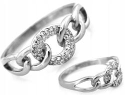 Lovrin Ródiummal bevont 925-ös ezüst gyűrű cirkónia kövekkel nőknek, 2, 91g, 19-es méret (62098372)