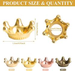  50 db Kis arany színű korona Mini Dísz Díszítés Gyöngy