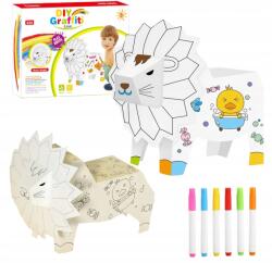 ProNice Művész Készlet Festéshez: Karton Papír Ló Összecsukható Színező És Filctollak (6920178877799)