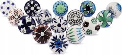  Kerámia Gombok Készlet 15 Db Szép Színes Masszív 6, 5 x 4 CM (DECK15)