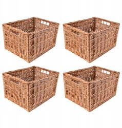 Creative Home 4 x Fonott kosár doboz tároló kosár fiók rendszerező 40x30 cm (X001ZMPK8R)