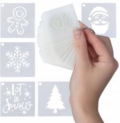 Allbag Karácsonyi Műhó Sablonok Többször Használható 50 Db-os Minta Készlet (SZABLON003)