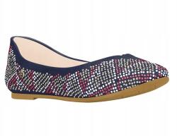 Bibi Gyerek balerinacipő Bibi Lou bőr bebújós sötétkék könnyű 35 (1020029)