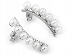 Lovrin Női ezüst fülbevaló 925 cirkónia 2.12g szélesség 5.6mm divatos elegáns (56738193)