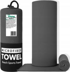Vitolog Gyorsan Száradó Mikroszálas Strandtörölköző, Fürdőlepedő, Edzőtermi Törölköző 80x130 cm (Vitolog ręcznik sportowy duży na basen saunę)