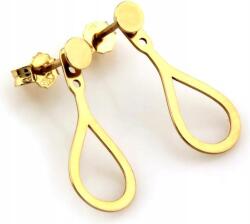 Lovrin Arany fülbevaló 585-ös finomságú, modern stílusú, 14K-s, elegáns ajándék fülbevaló stekkeres zárral