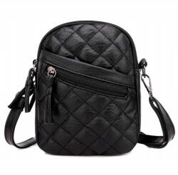 EdiBazzar Női bőr válltáska postás táska Crossbody boho telefontartó (Torebka na telefon saszetk CROSSBODY pikowana)